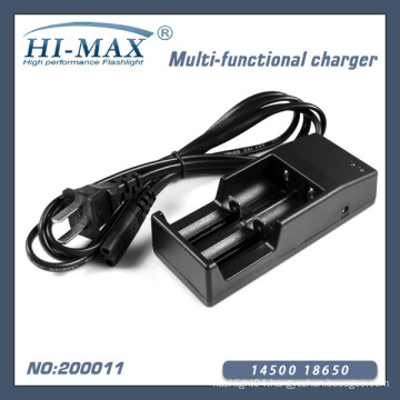 portable universal 18650 battery charger with dual bay